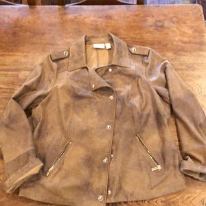 Chico’s faux leather jacket